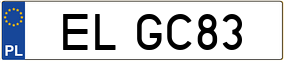 Truck License Plate